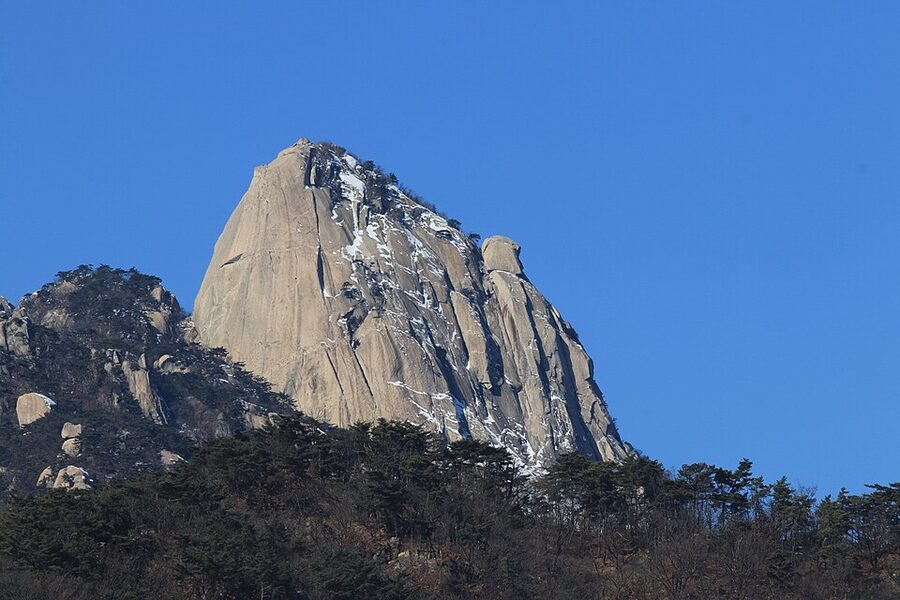 Insubong Peak Bukhansan in winter