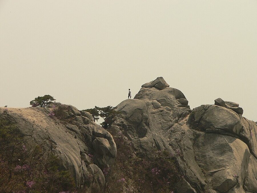 Seoul skyline from Bukhansan ridge