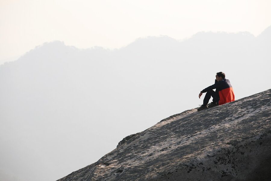 Bukhansan white granite peaks