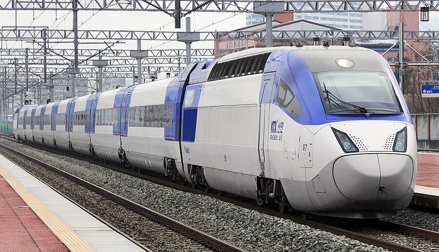 KTX-Sancheon high-speed train in Korea