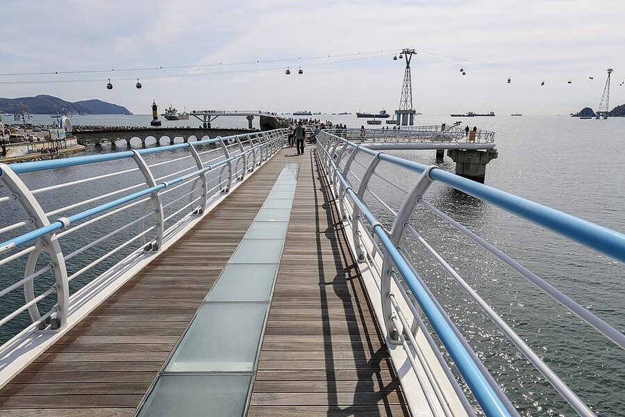 Songdo Cloud Trails Skywalk on Songdo Beach Busan