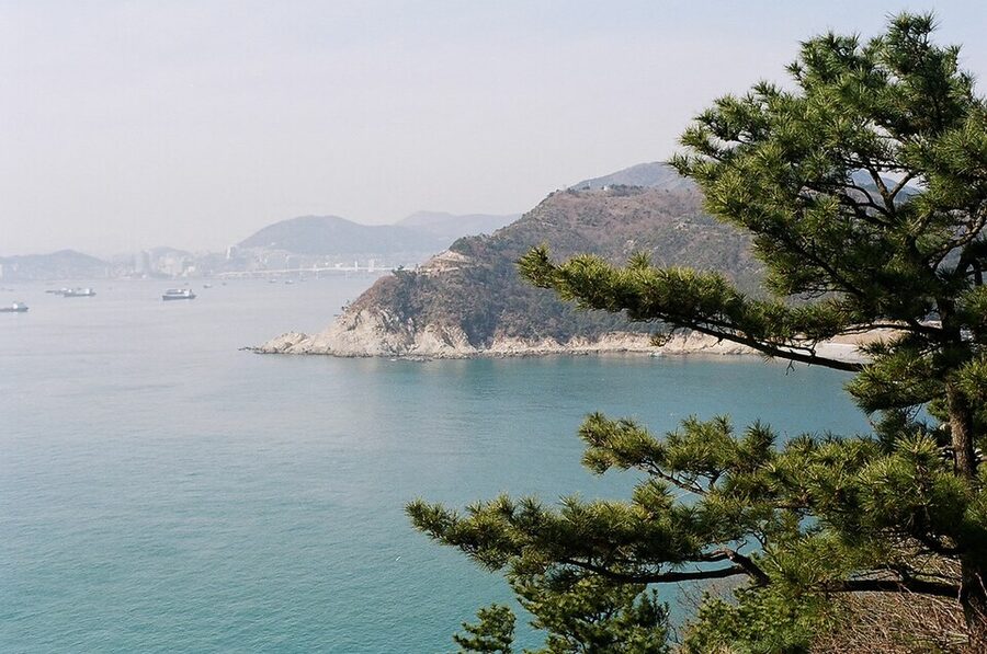 Taejongdae cliffs and lighthouse in Busan
