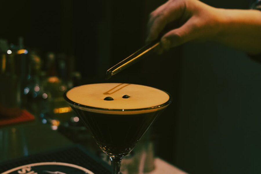 Bartender preparing a cocktail