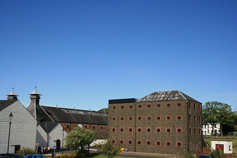 Old Bushmills Distillery exterior whiskey distillery Antrim