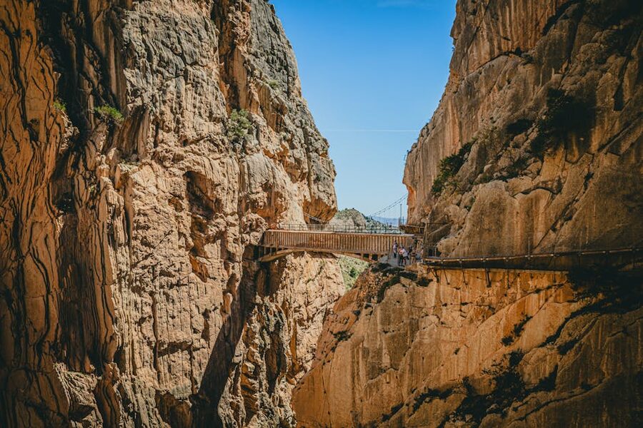 El Caminito del Rey suspended walkway in Malaga