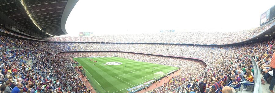 Camp Nou Mes Que Un Club grandstand view