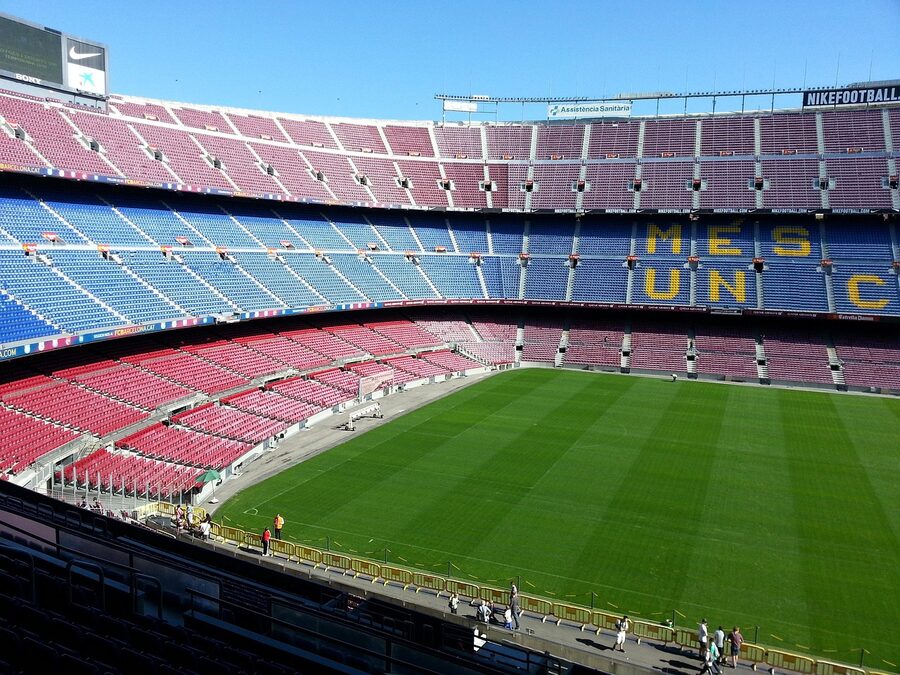 Camp Nou stadium exterior view
