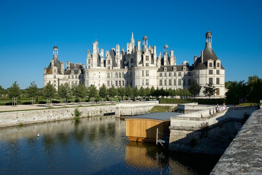 Chateau de Chambord summer landscape Loire Valley