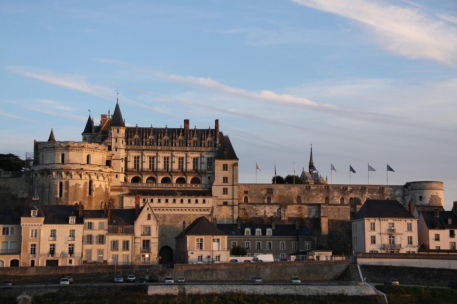 Chateau Royal d Amboise and town