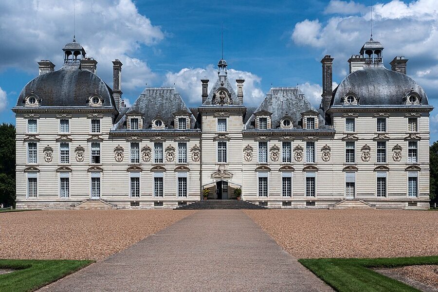 Cheverny chateau front view classical