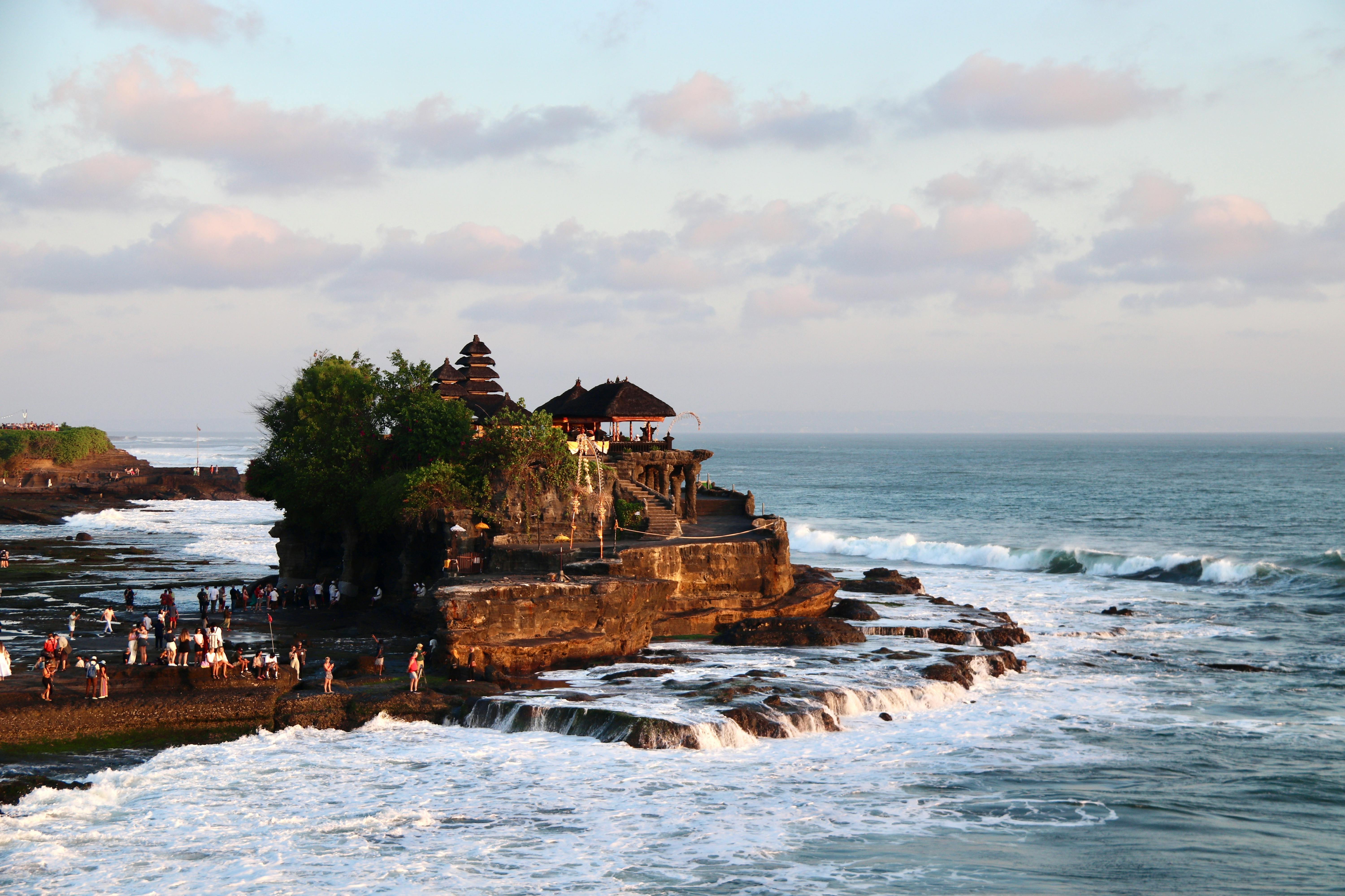 Tanah Lot Temple perched on the Bali coast