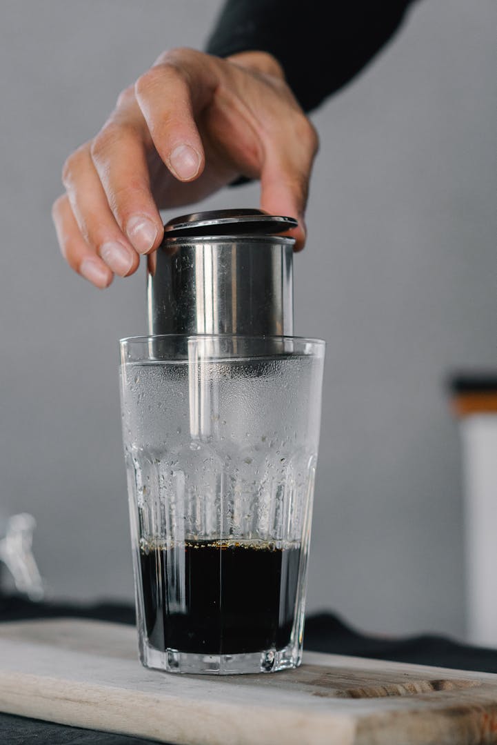 Hands on experience learning to brew Vietnamese coffee in a class setting