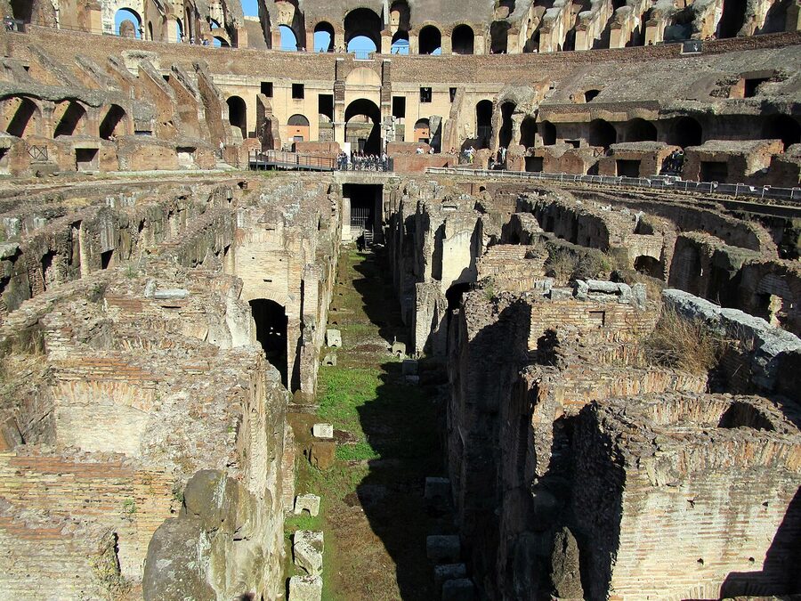 Colosseum Hypogeum east end tunnels