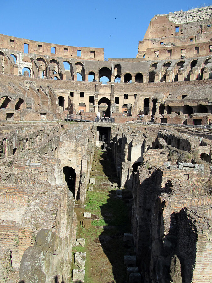 Colosseum Hypogeum walls and corridor