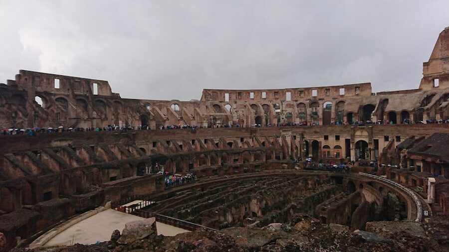 Colosseum exterior arches Rome