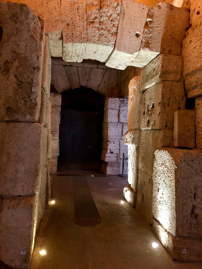 Colosseum Underground tunnels and corridors