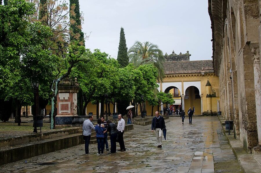 Patio de los Naranjos courtyard at the Cordoba Mezquita with orange trees