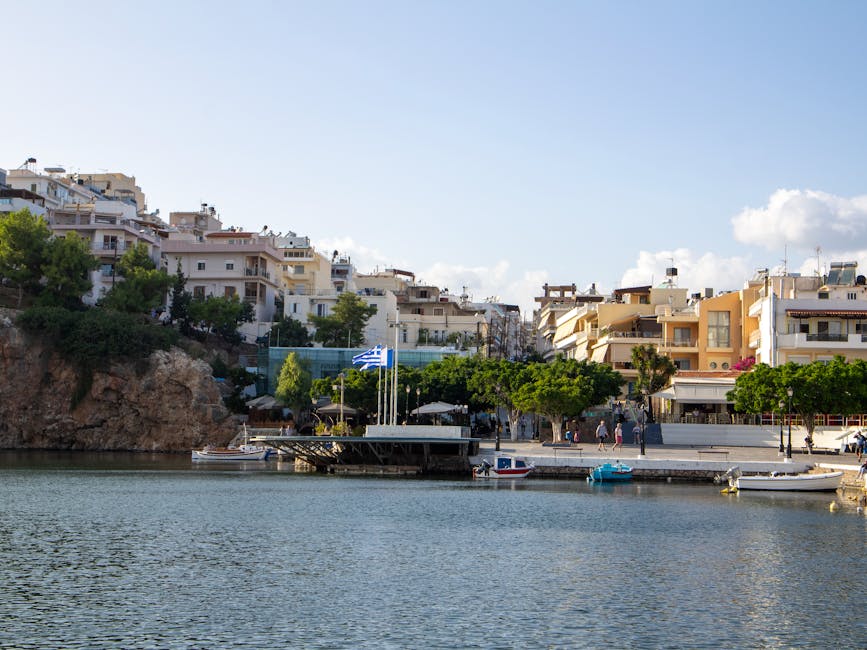 Agios Nikolaos peaceful waterfront Crete boats