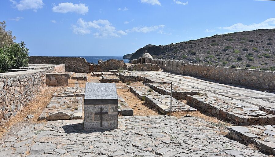Spinalonga cemetery leper colony Crete final resting place