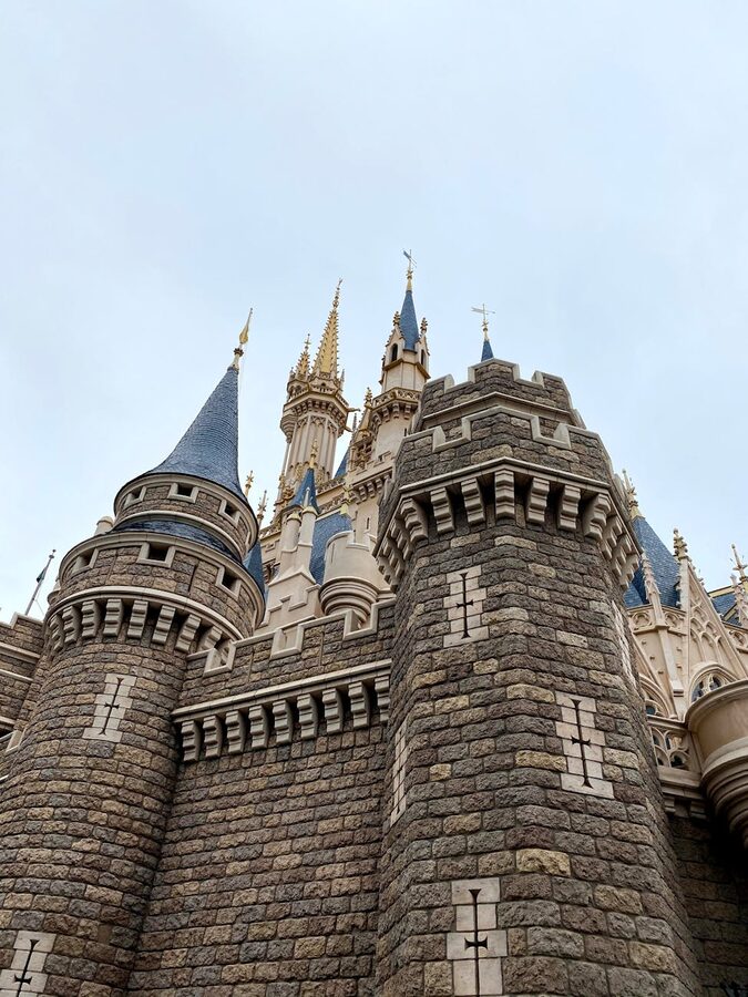 Castle tower in Urayasu Tokyo Disneyland