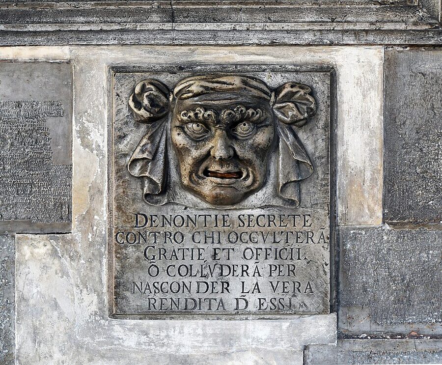 Doges Palace Bocca di Leone lions mouth letterbox