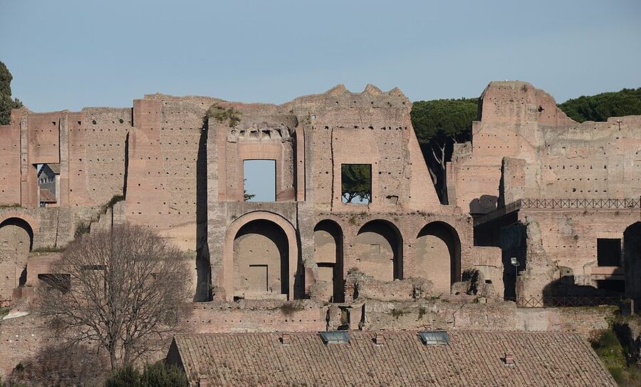 Ruins of the Domus Augustana on Palatine Hill Rome
