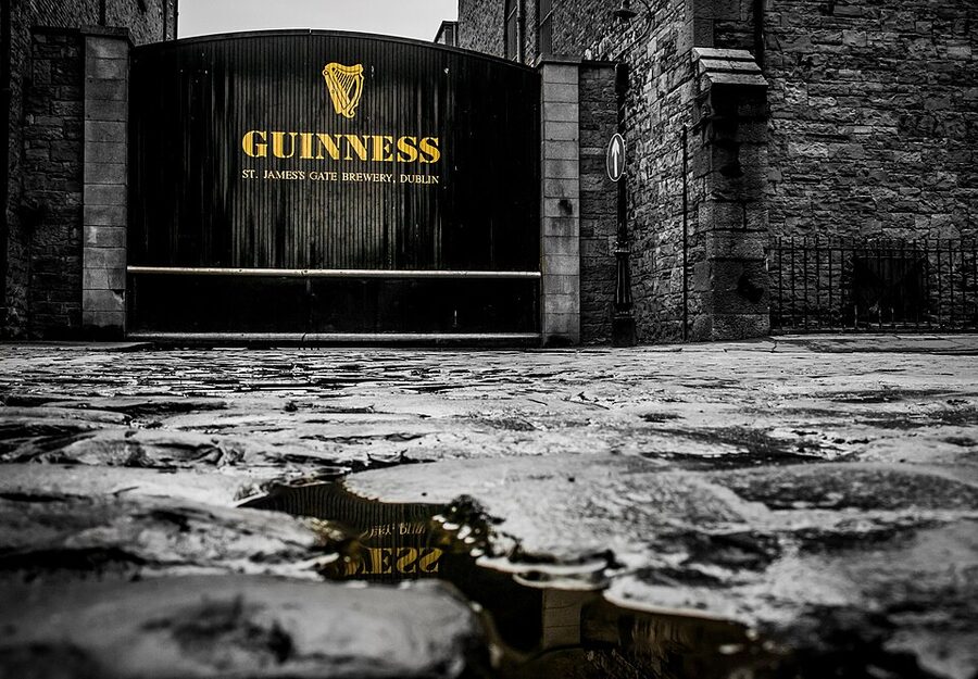 Guinness advertising history display Storehouse Dublin