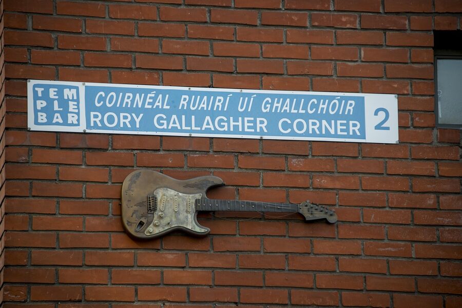 Rory Gallagher corner Dublin pub tribute