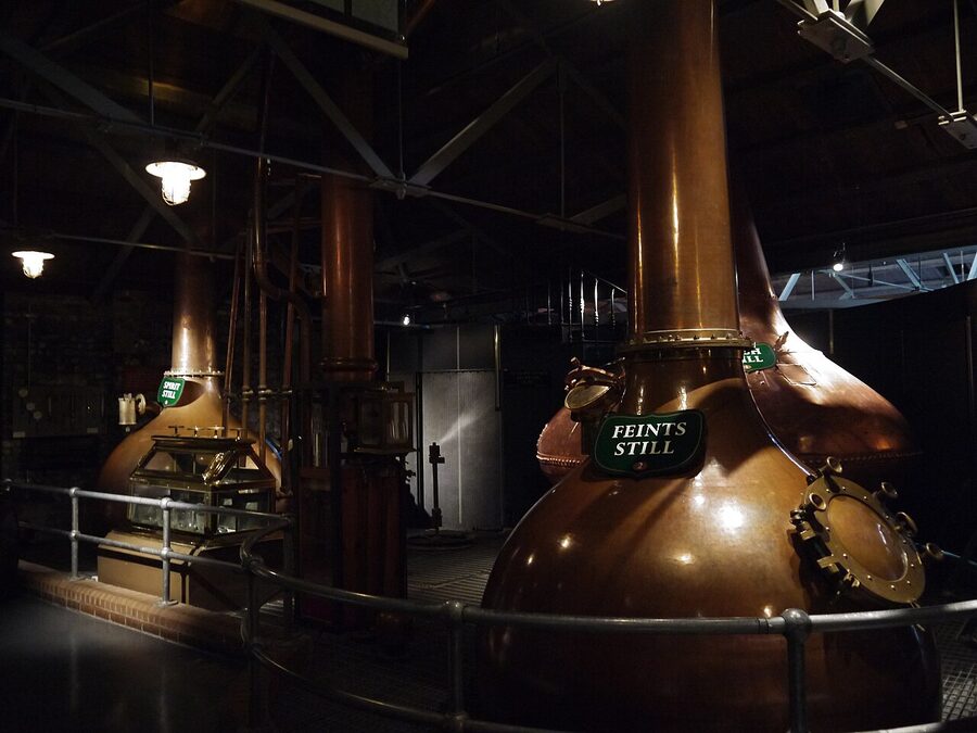 Feints still at Jameson Whiskey Distillery Dublin