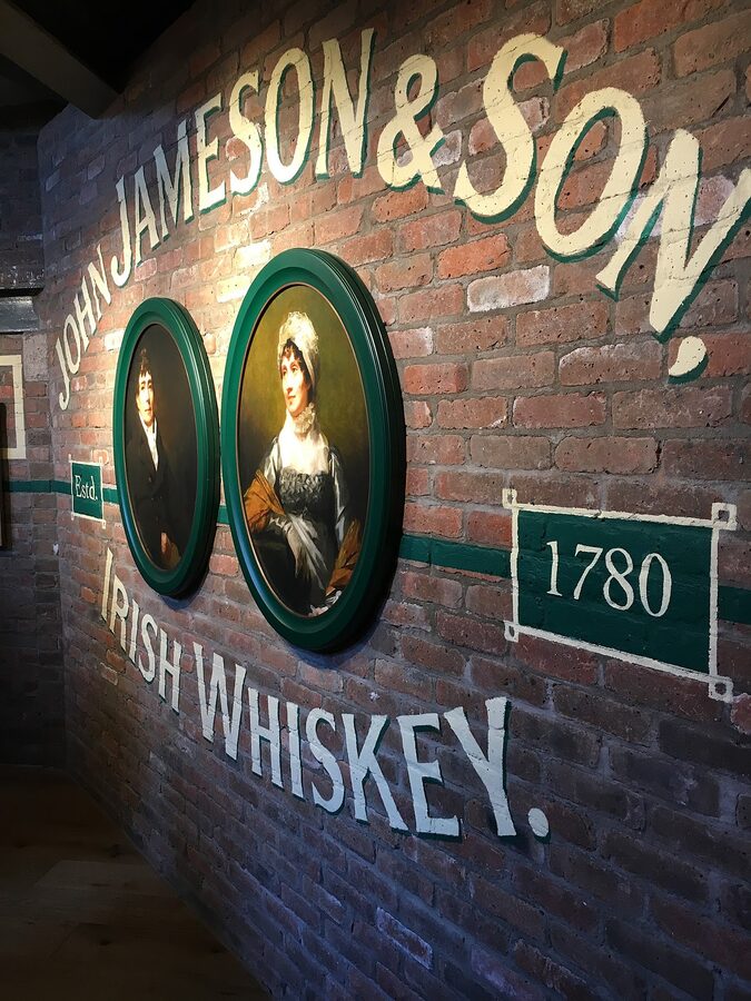 Old Jameson Distillery courtyard at Bow Street Dublin