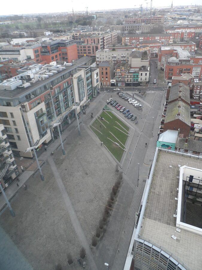 Smithfield Square Dublin near Bow Street distillery