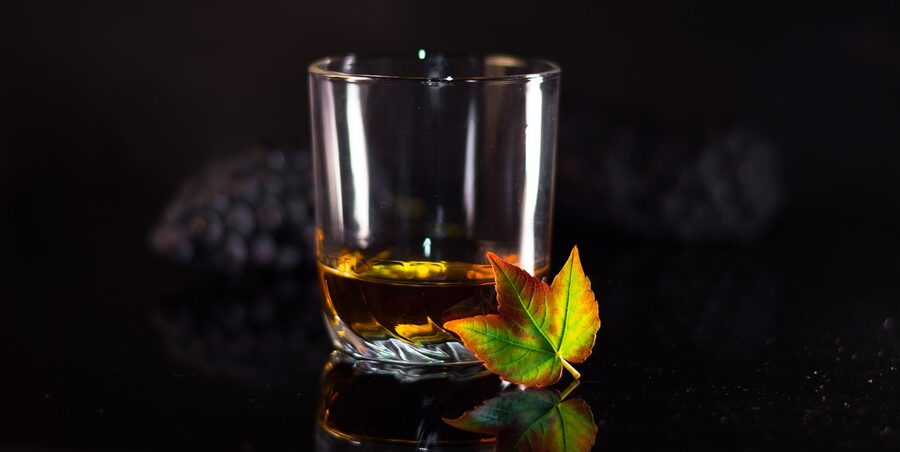Whiskey at a Dublin bar tasting flight