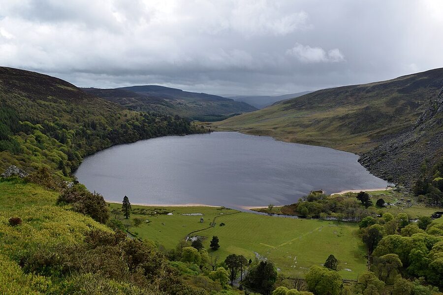 Lough Tay, the Guinness Lake, in the Wicklow Mountains