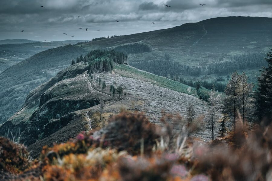 Wicklow Mountains cloudy sky