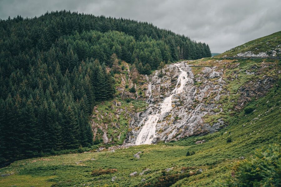 Powerscourt waterfall in Wicklow