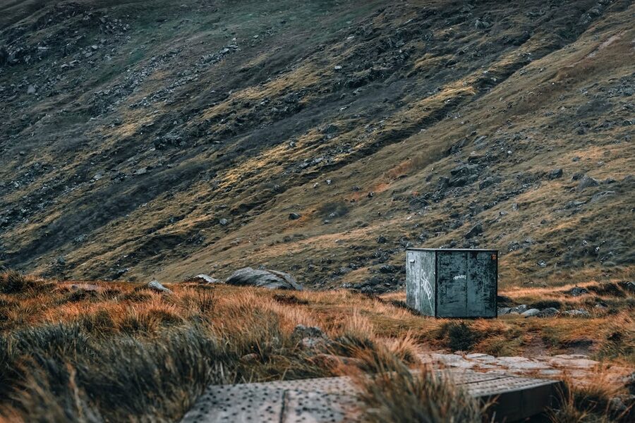 Weathered stone structure in Wicklow Mountains