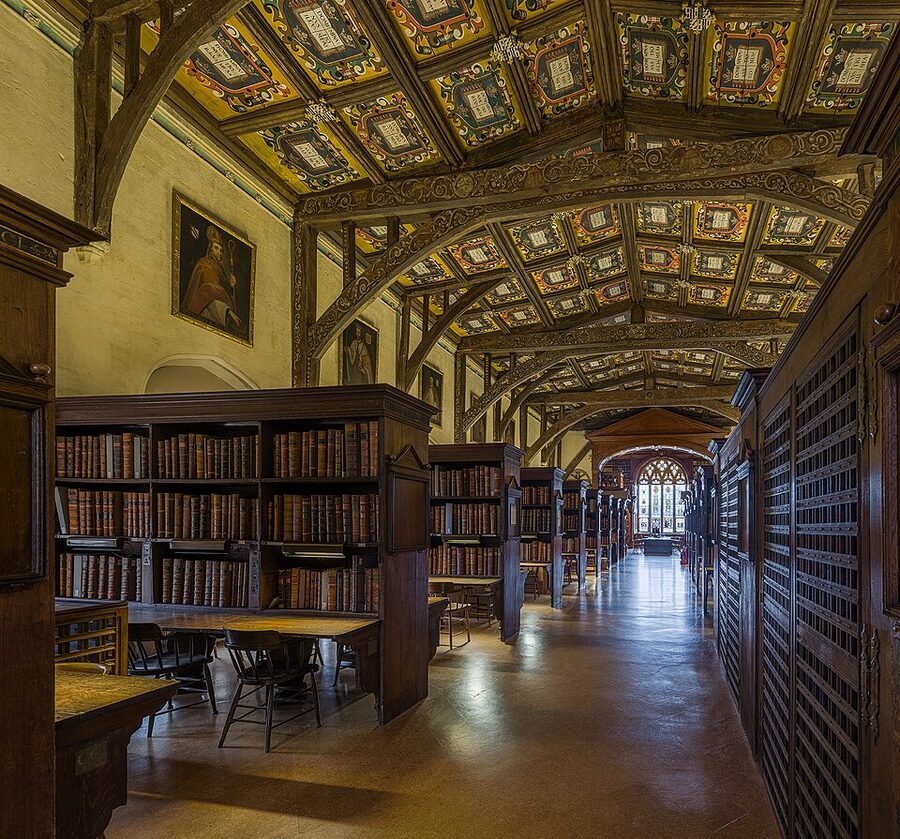 Duke Humfreys Library reading room at the Bodleian in Oxford