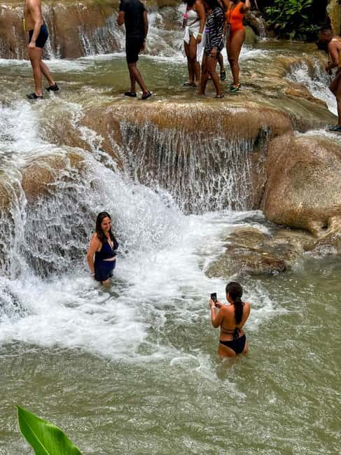 Dunn's River Falls, Bob Marley 9 Mile - Optional Lagoon Tour - Climbing Dunns River Falls