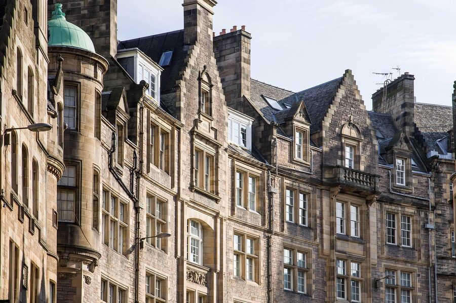 Edinburgh Old Town facades