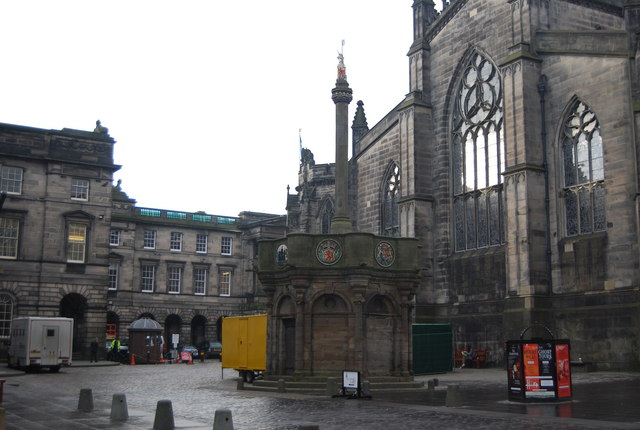 Mercat Cross Royal Mile Edinburgh