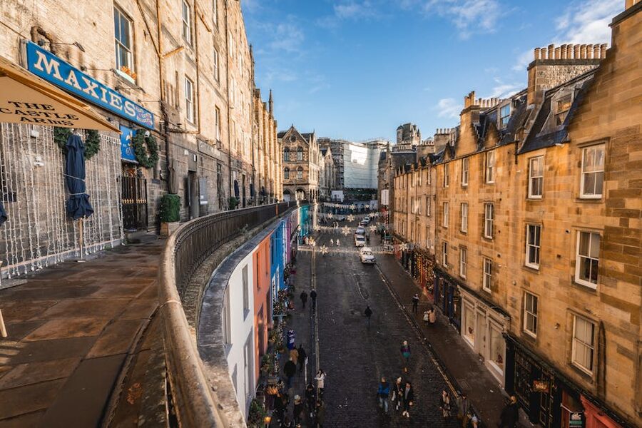 Victoria Street Edinburgh historic Old Town