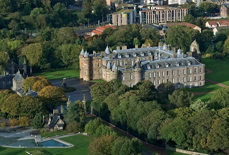 Holyroodhouse from Salisbury Crags Edinburgh