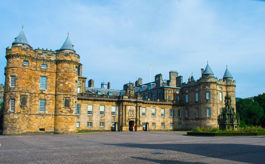 Holyrood Palace Gothic facade Edinburgh