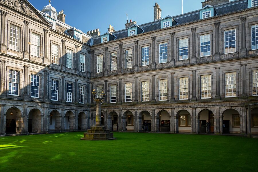Holyrood Palace exterior Edinburgh royal residence