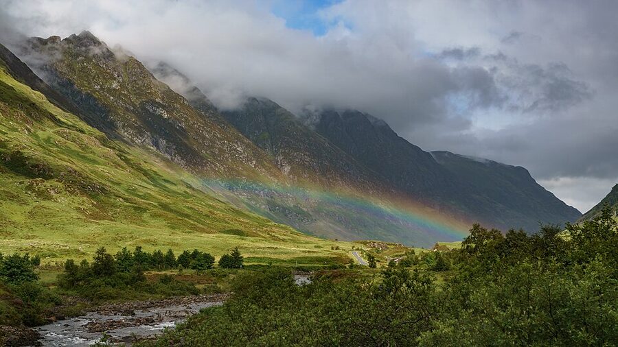 Rainbow over Glen Coe