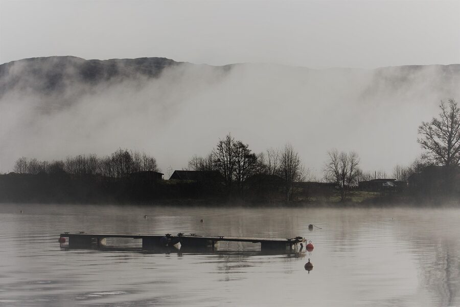 Misty morning on Loch Ness