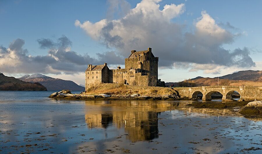 Eilean Donan Castle in winter