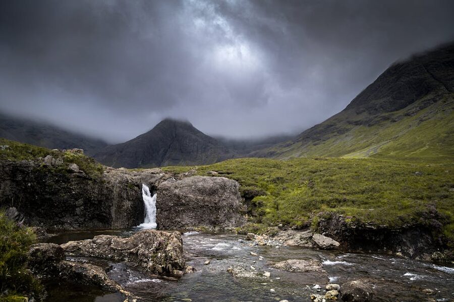 Fairy Pools waterfall Glen Brittle Isle of Skye