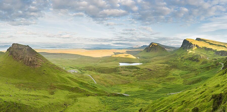 Quiraing landslip Isle of Skye Trotternish ridge