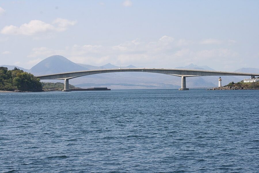 Skye Bridge crossing to mainland from Kyle of Lochalsh